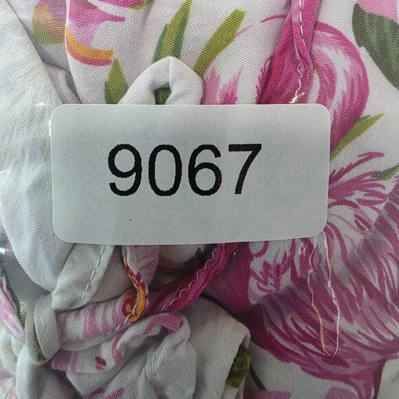 Womens Hawaiian Hangover White & Pink Floral Kimono Style Top Rayon One Size - Picture 7 of 7